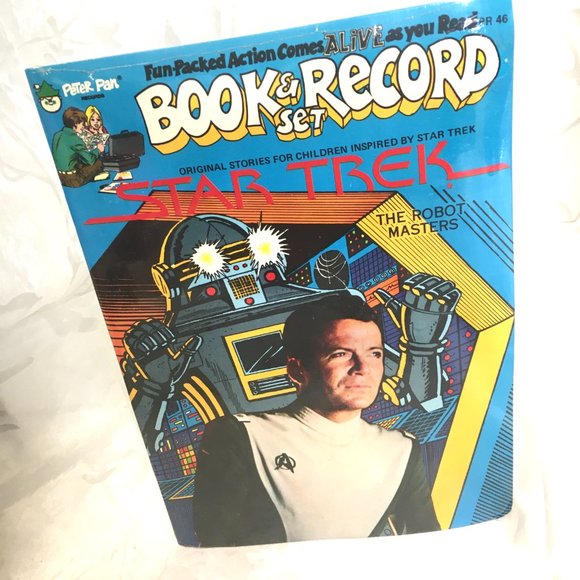 VTG  Sealed Star Trek Robot Masters 1979 Peter Pan Books & Record Set - Picture 7 of 10